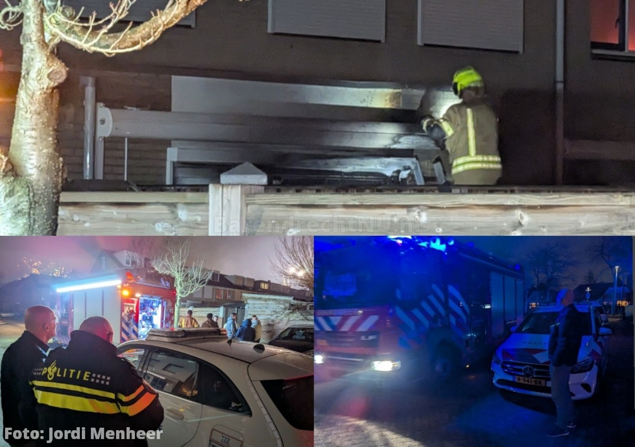 FOTO: Schade aan woning in Operastraat door brand in achtertuin