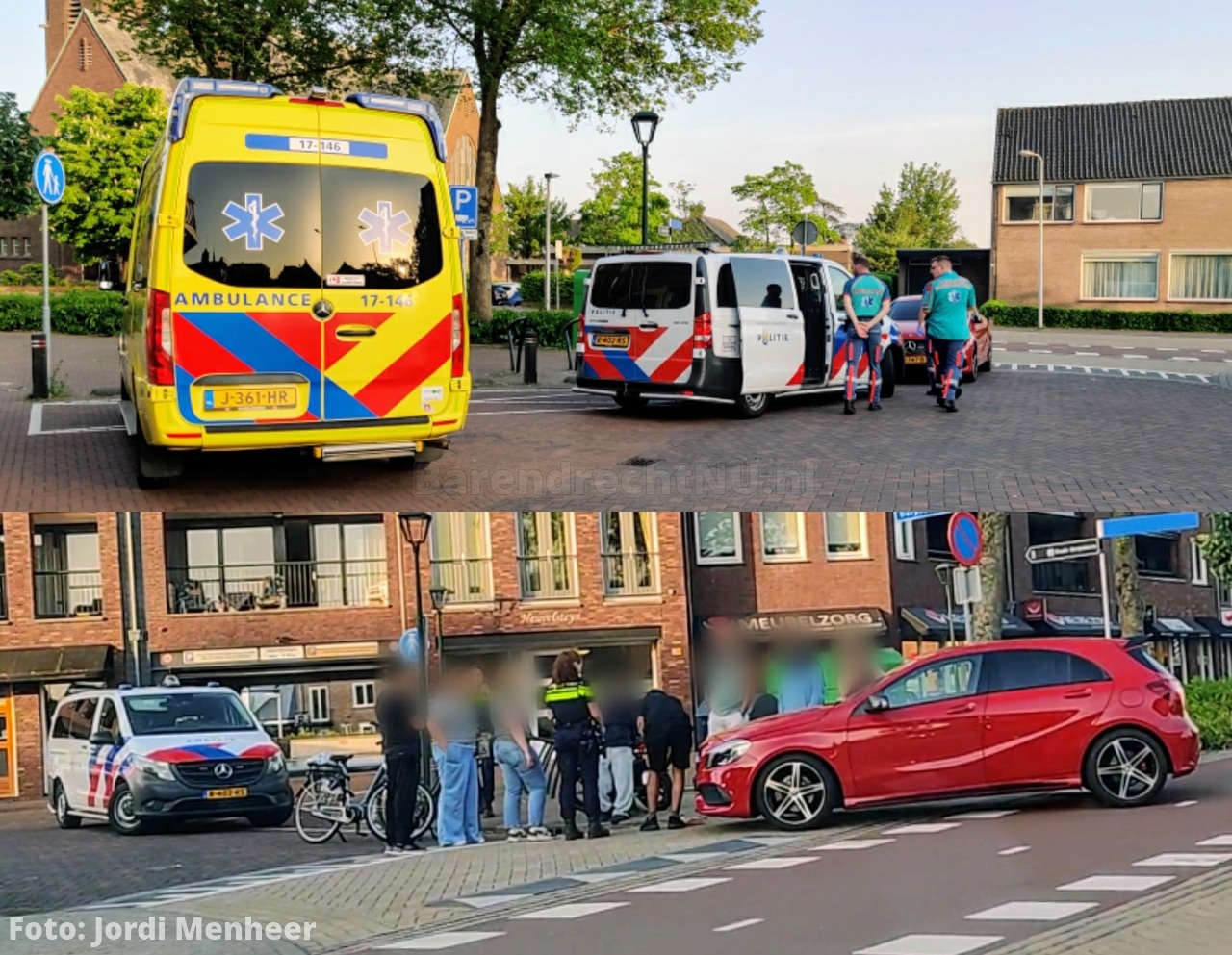 Aanrijding fatbike / auto op kruising Dorpstraat / Schaatsbaan