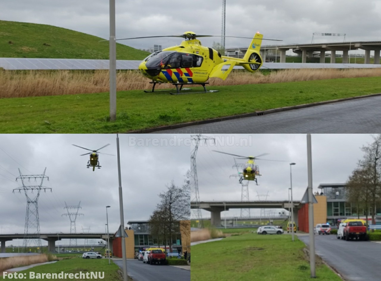 Traumahelikopter geland bij de Deventerseweg voor een reanimatie melding