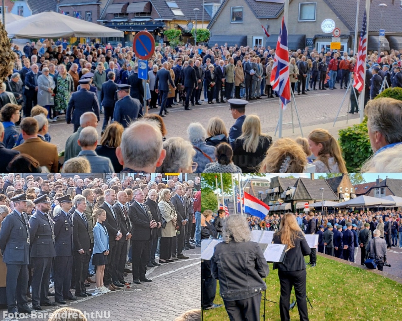 Dodenherdenking met 2 minuten stilte bij het monument aan het Doormanplein
