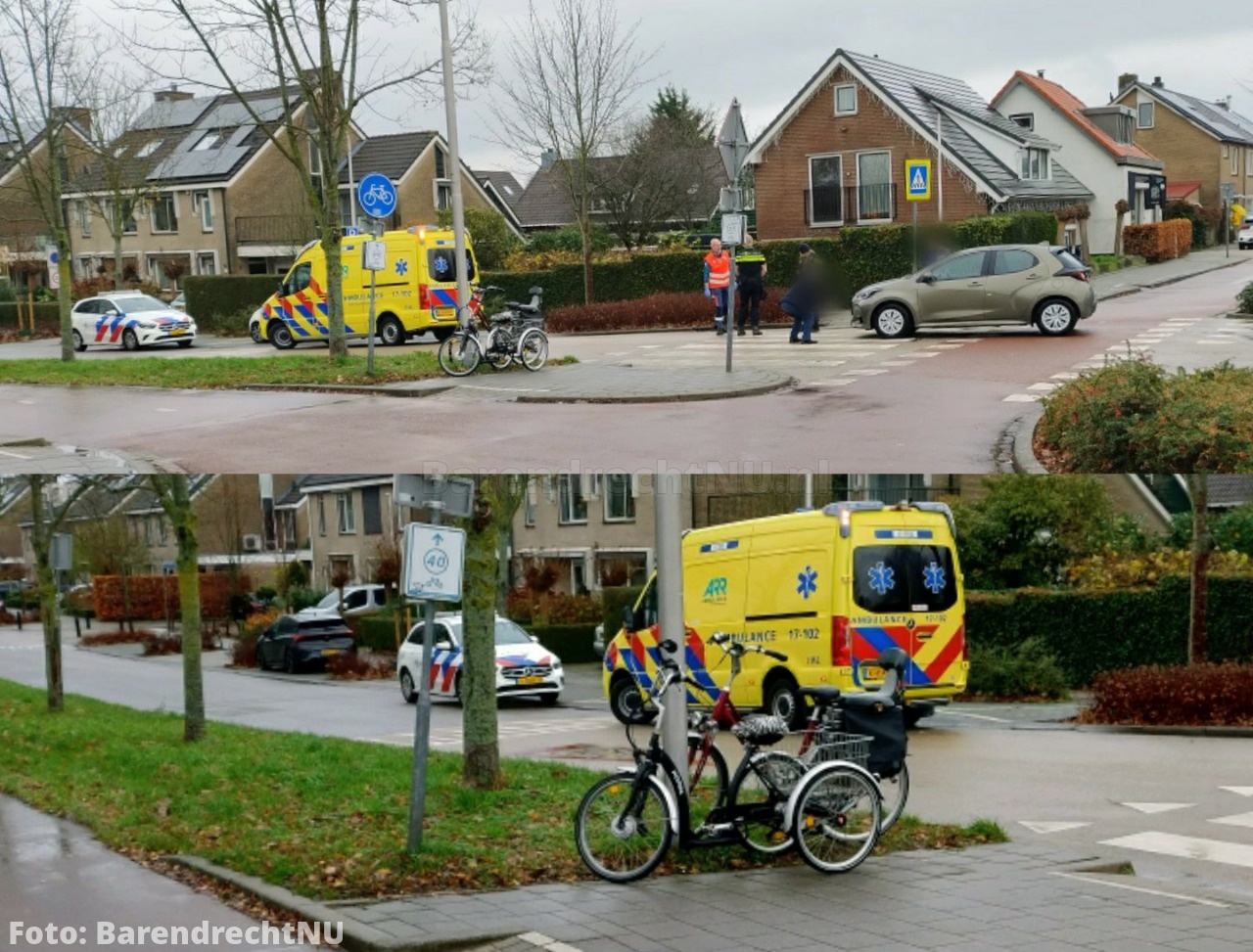 Aanrijding auto en (driewieler) fiets op kruising Boerhaavelaan / Dorpsstraat
