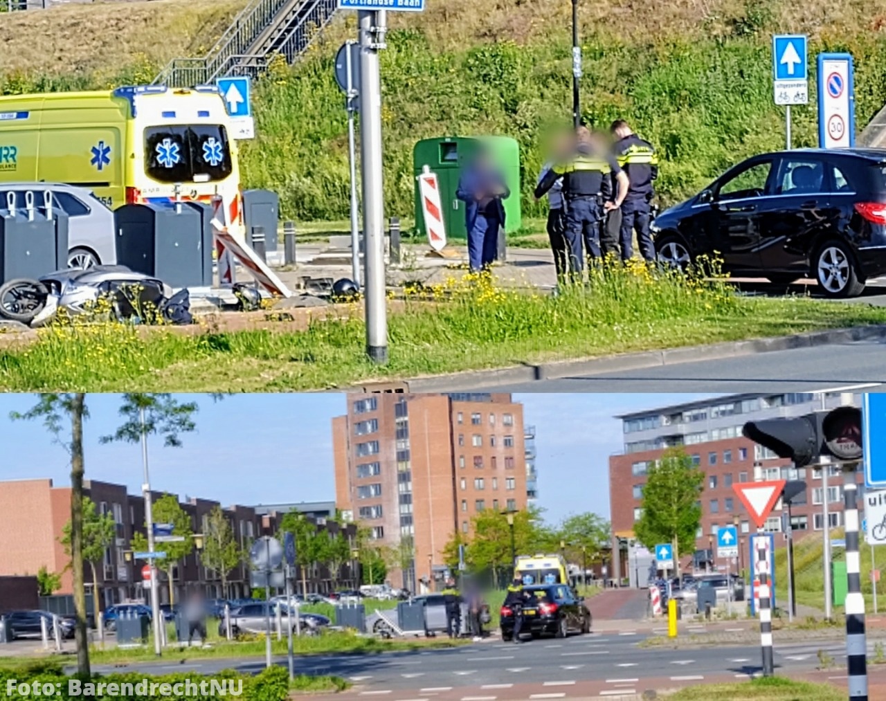 Aanrijding auto / scooter op de Portlandse Baan / Van Ommerenhaven