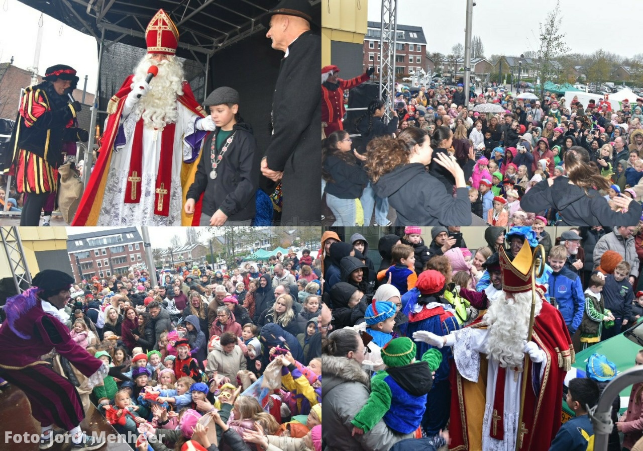 De Sint is aangekomen in Barendrecht, zojuist in het centrum, zometeen in Carnisselande