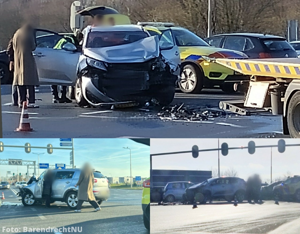 Aanrijding op kruising bij op/afrit A15 Dierensteinweg