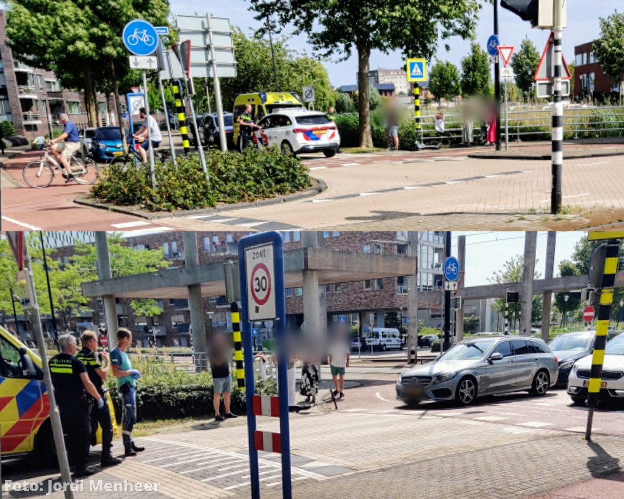 Meisje op elektrische step gewond bij aanrijding met auto op Zuidersingel / Avenue Carnisse