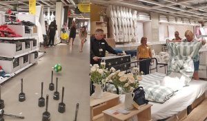 Vernieuwde accessoires afdeling IKEA Barendrecht: Wedstrijdje toiletborstels kegelen, hotdogs eten en bedden opmaken