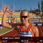 Nienke Timmer uit Barendrecht wint zilver op 100m tijdens EK Para Atletiek in Berlijn