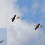 Historische vliegtuigen van Koninklijke Luchtmacht laag over Barendrecht: Eerbetoon aan omgekomen vliegers uit de Lancaster