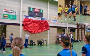 Nieuw scorebord voor Handbalvereniging Savosa in Sporthal Aksent: Dames winnen oefenwedstrijd