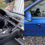 Auto-inbreker maakt gat in deur van BMW, elektronica en stuur uit auto gestolen