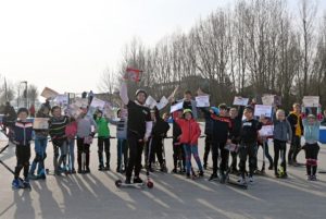 Stepclinic voor kinderen op skatebaan bij de Henry Dunantlaan