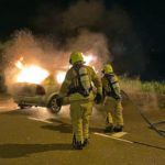 20 jaar oude onverzekerde auto uitgebrand op parkeerdek station Barendrecht