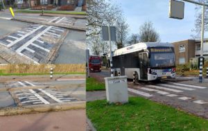 Afgekeurde drempels Binnenlandse Baan aangepast, bussen rijden weer naar station Barendrecht