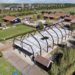 Nieuwbouw De Kleine Duiker krijgt vorm, staalconstructie van nieuwe schuur staat overeind