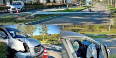 Automobiliste zonder rijbewijs morst drinken, raakt afgeleid en rijdt lantaarnpaal omver langs Dierensteinweg