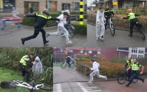 FOTO'S: Jeugd op de vlucht voor politie tijdens The Hunt