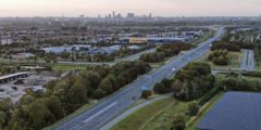 A29 thv Achterzeedijk richting Kilweg (thv Heinenoordtunnel/waterzuivering/zonnepark)