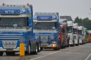 Startschot en eerste deel van de route, Truckrun Barendrecht 2014