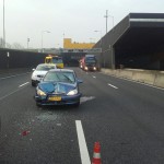 Ongeval bij uitgang Heinenoordtunnel: 6km file