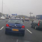 Ongeval met personenauto en vrachtwagen op de A29 thv IKEA