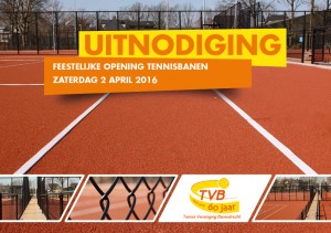 2 april: Officiële opening nieuwe banen van Tennisvereniging Barendrecht