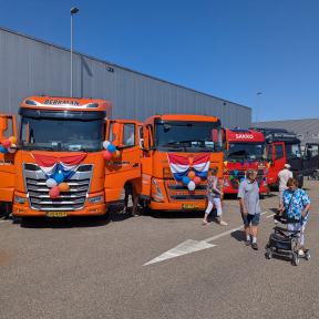 Truckrun op het start terrein