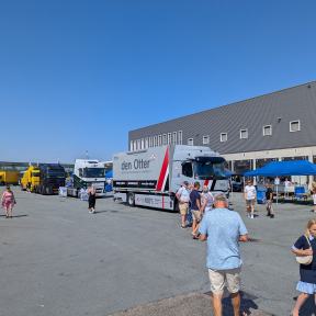 Truckrun op het start terrein
