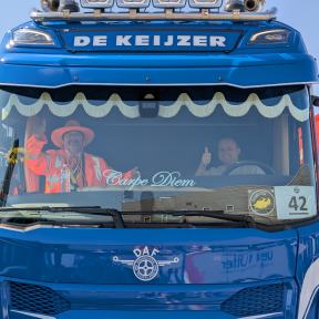 Truckrun op het start terrein