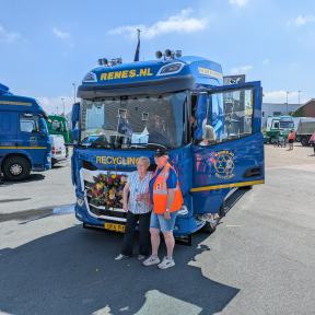 Truckrun op het start terrein