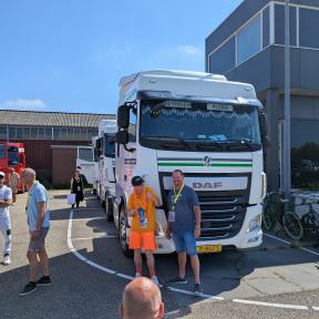 Truckrun op het start terrein