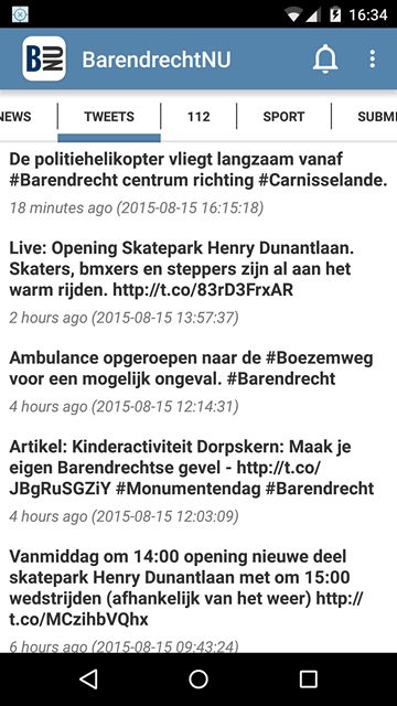 BarendrechtNU App - Tweets