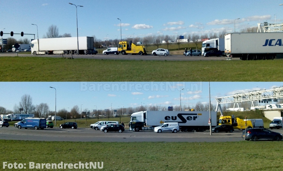 Aanrijding vrachtwagen / personenauto bij de kruising Dierensteinweg / oprit A15