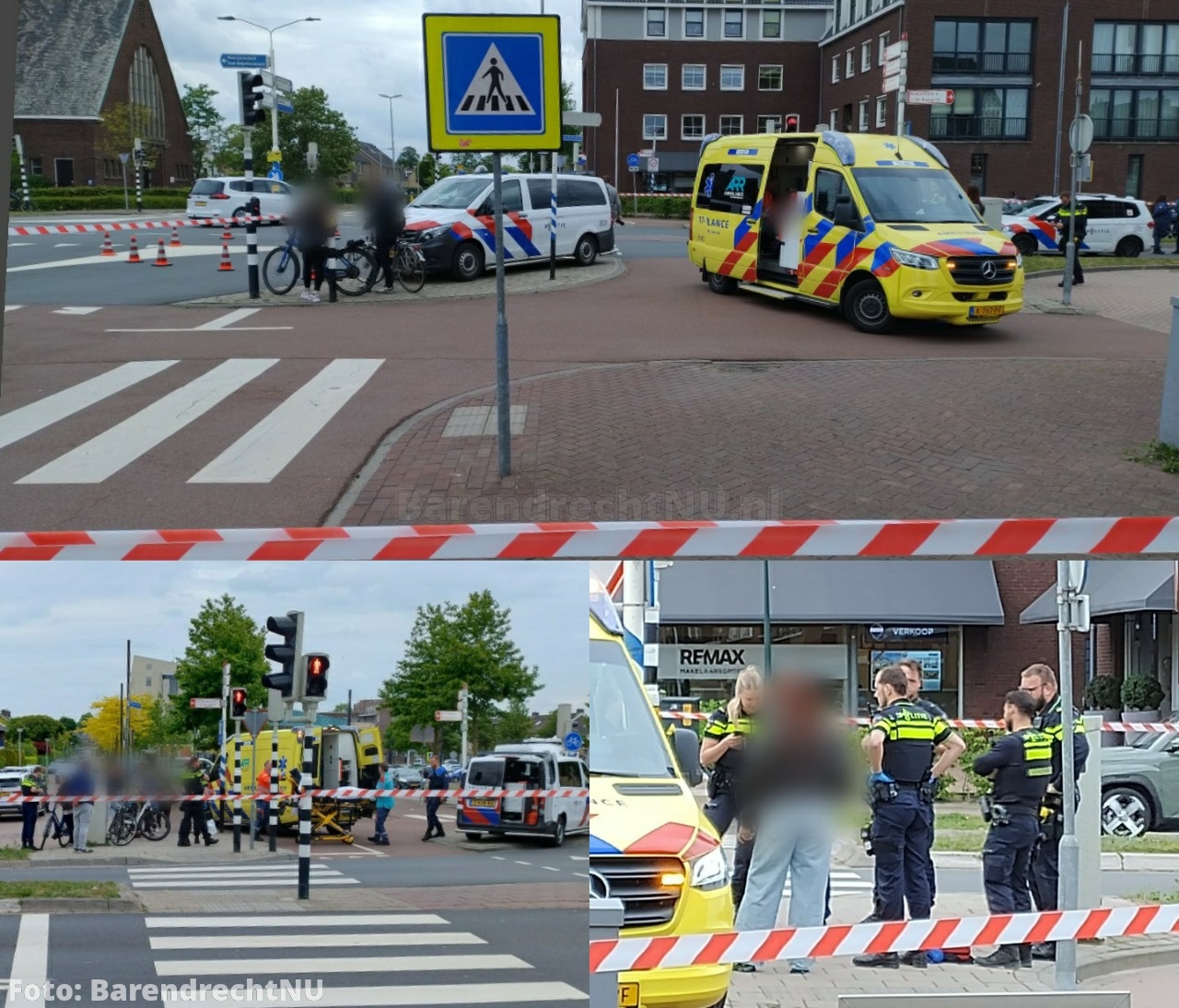 Melding van steekincident aan de 1e Barendrechtseweg thv gemeentehuisplein
