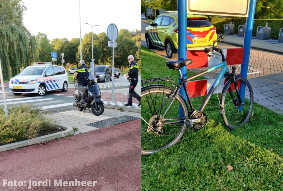 Scooter en fietser op elkaar gebotst bij rotonde Henry Dunantlaan / Boerhaavelaan