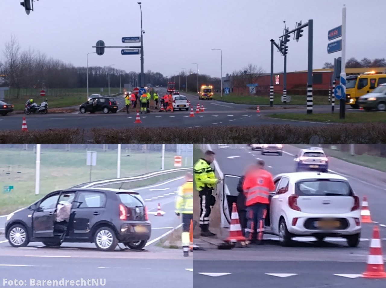 Live: Aanrijding op de Kilweg bij de oprit A29 ri Rotterdam