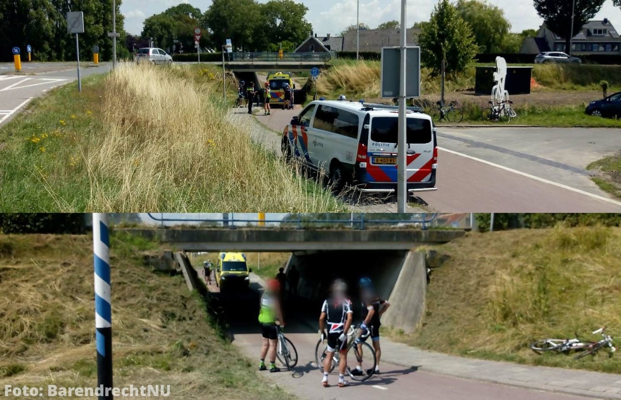 Ongeval met wielrenner(s) op de Voordijk thv Sweelincklaan