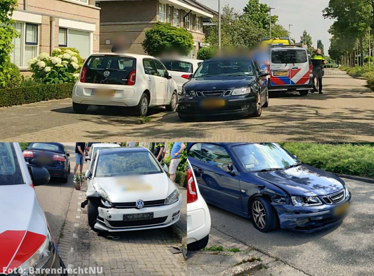 Meerdere geparkeerde autos geraakt na onwelwording automobiliste aan de Strausslaan