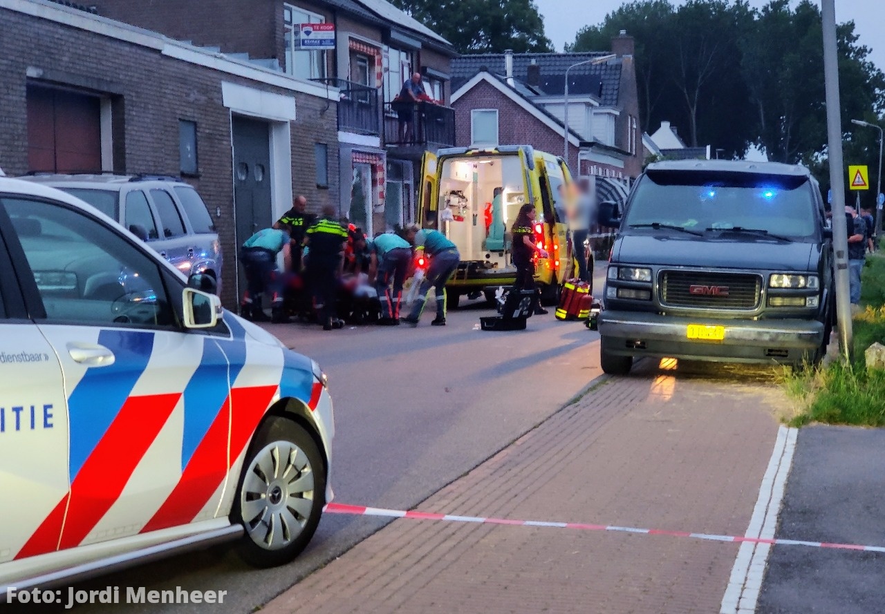 Ongeval met scooter op Voordijk thv Sportpark Smitshoek