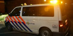 Politieauto in het centrum van Barendrecht