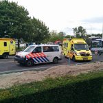 Drie gewonden bij aanrijding met bus en gaslek bij werkzaamheden kruispunt 1e Barendrechtseweg