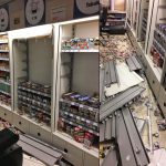 Puinhoop in MCD Supermarkt aan de Marijkesingel na inbraak
