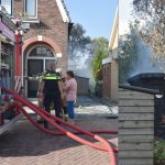Schuur afgebrand in achtertuin van woning aan de Wester Hordijk