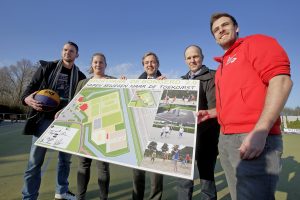 Start renovatie korfbalvelden en aanleg 3x3 basketbal court op Sportpark de Bongerd 2.0