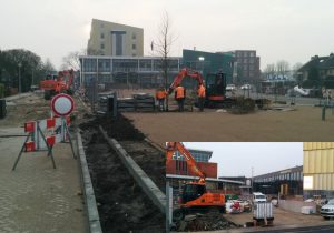 Bouwupdate werkzaamheden nieuwe gemeentehuisplein: Bomen, parkeerplaatsen en entree Middenbaan