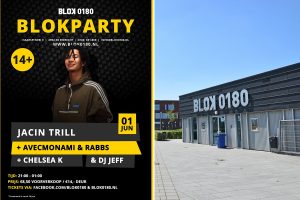 Vrijdag 1 juni: Optreden van Rapper Jacin Trill in BLOK0180