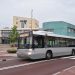 Bus op de Binnenlandse Baan (Gemeentehuisplein/Binnenhof) voor het gemeentehuis van Barendrecht