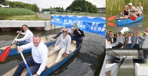 Blauwe Verbinding officieel geopend: In de kano van Barendrecht naar Rotterdam