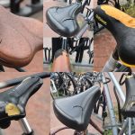 Tientallen fietszadels met mes bewerkt op station Barendrecht