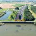 Luchtfoto Heinenoordtunnel, Barendrecht (Foto: Rijkswaterstaat)