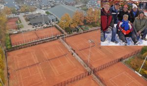 Deze winter bij voldoende vorst een grote natuurijsbaan op het sportpark van Tennisvereniging Barendrecht